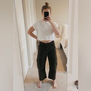 Citizens of Humanity Marcelle Cargo in Olive Corduroy